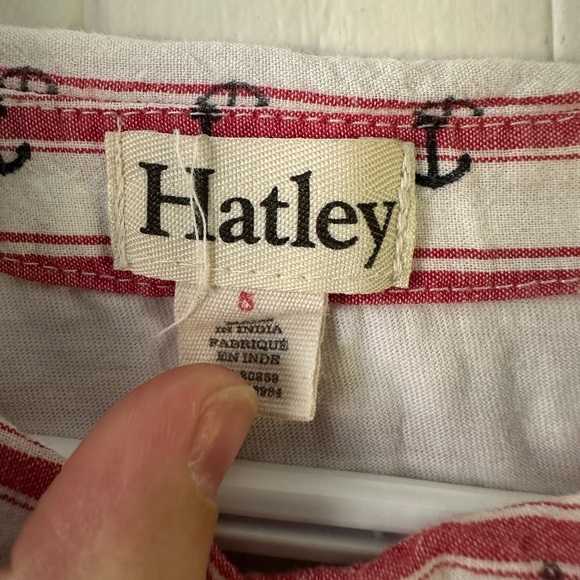 Hatley striped dress 5T with anchor design, lined. - Picture 6 of 7